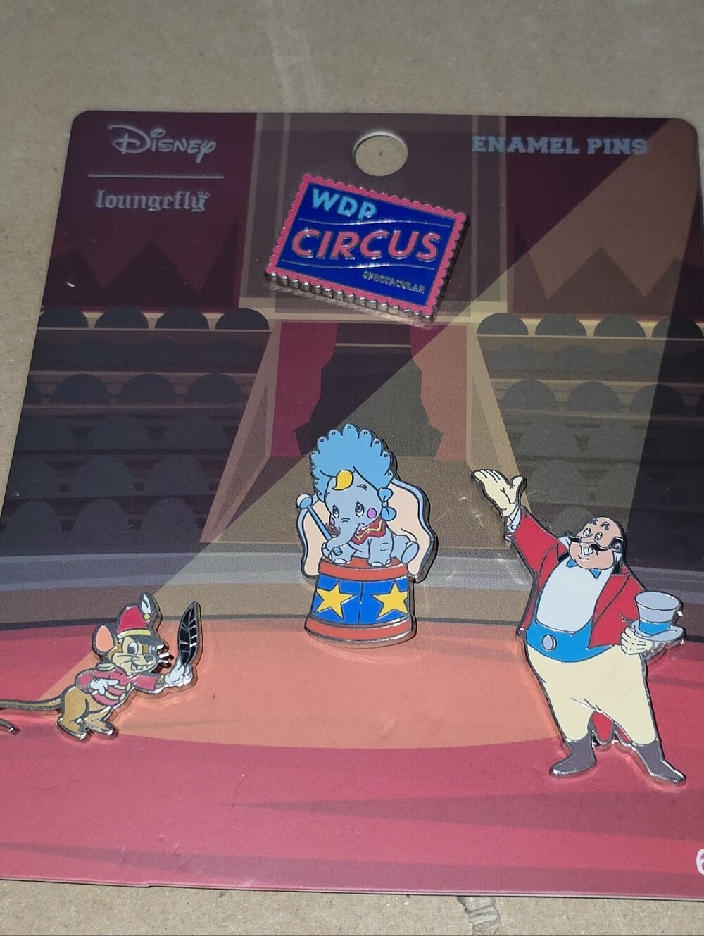 Loungefly Disney Dumbo Timothy Four Pin Set New